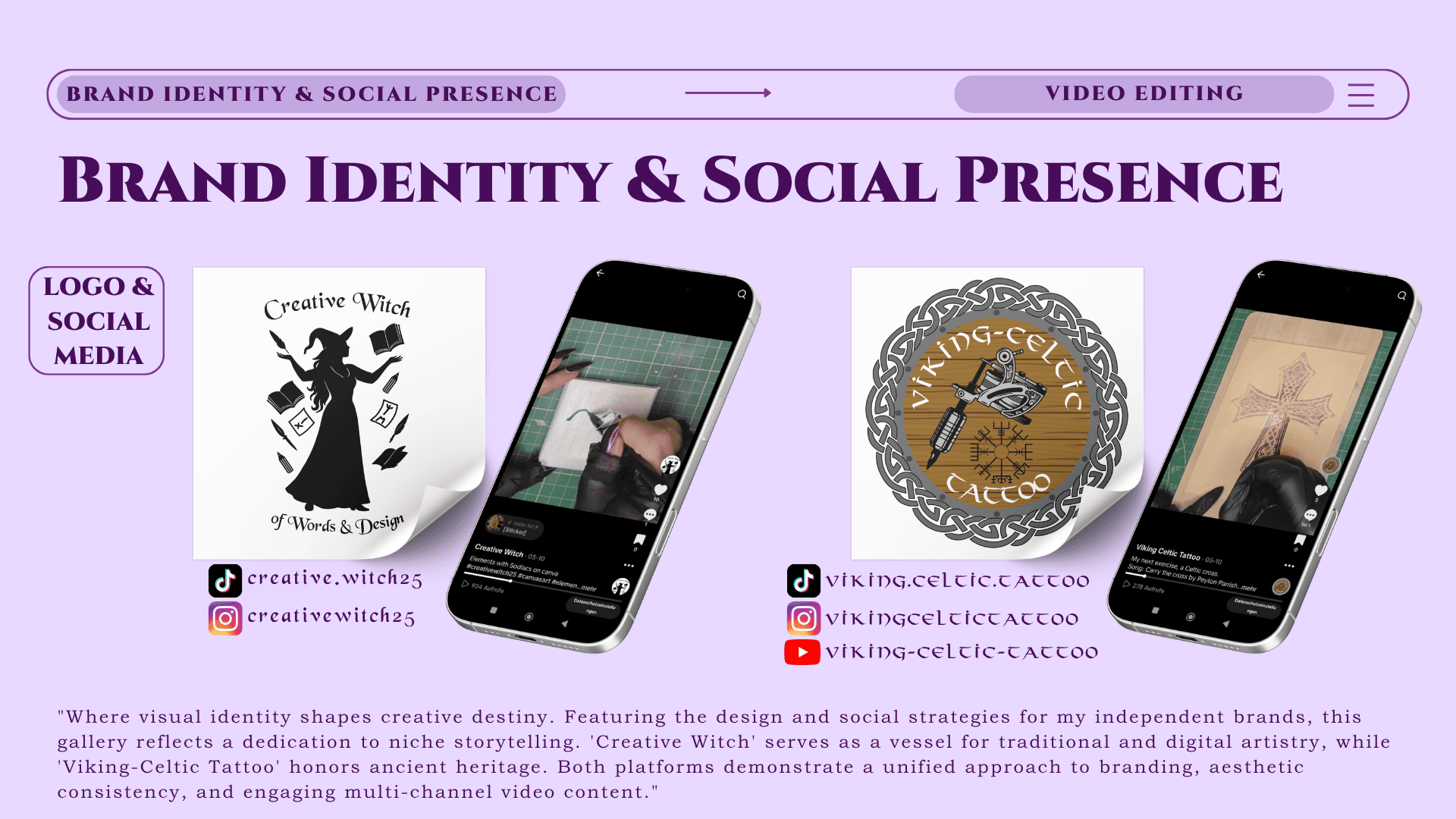 Brand identity & social presence